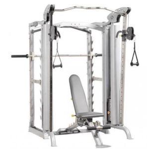 Hoist Dual Action Smith & Pulley Machine con Banco Ajustable