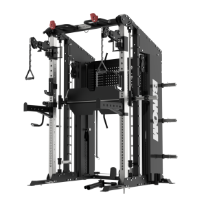 Binom Steel Force BPRO500 Multigimnasio, Doble Polea, Multipower, Press de Piernas y Accesorios