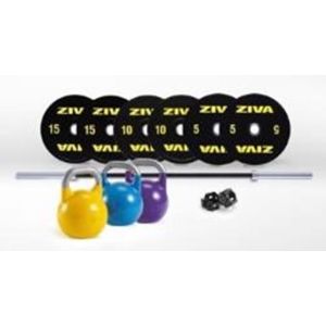 Performance Competition Kit (Barra 2,20 + topes + bumper  10.15.20 -2uds- + ket competicion 12.16.20 kgs) de ZIVA