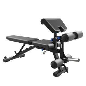 Binom Strength Banco Ajustable BS100 FIDBench con Accesorios de Bíceps y Piernas